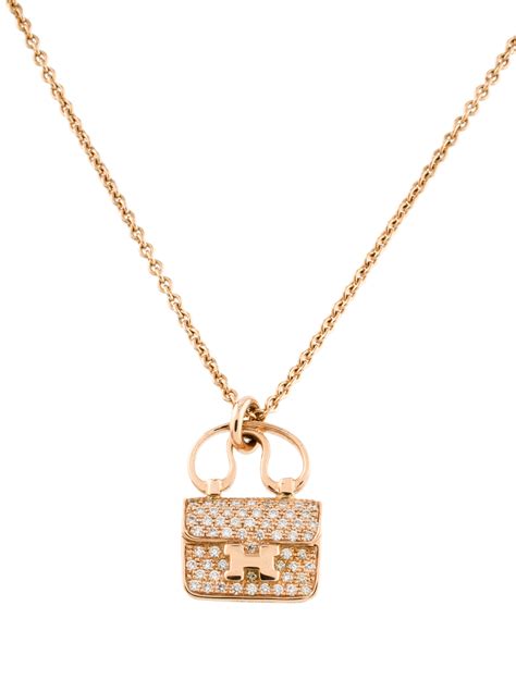 hermes necklace diamond